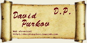 David Purkov vizit kartica